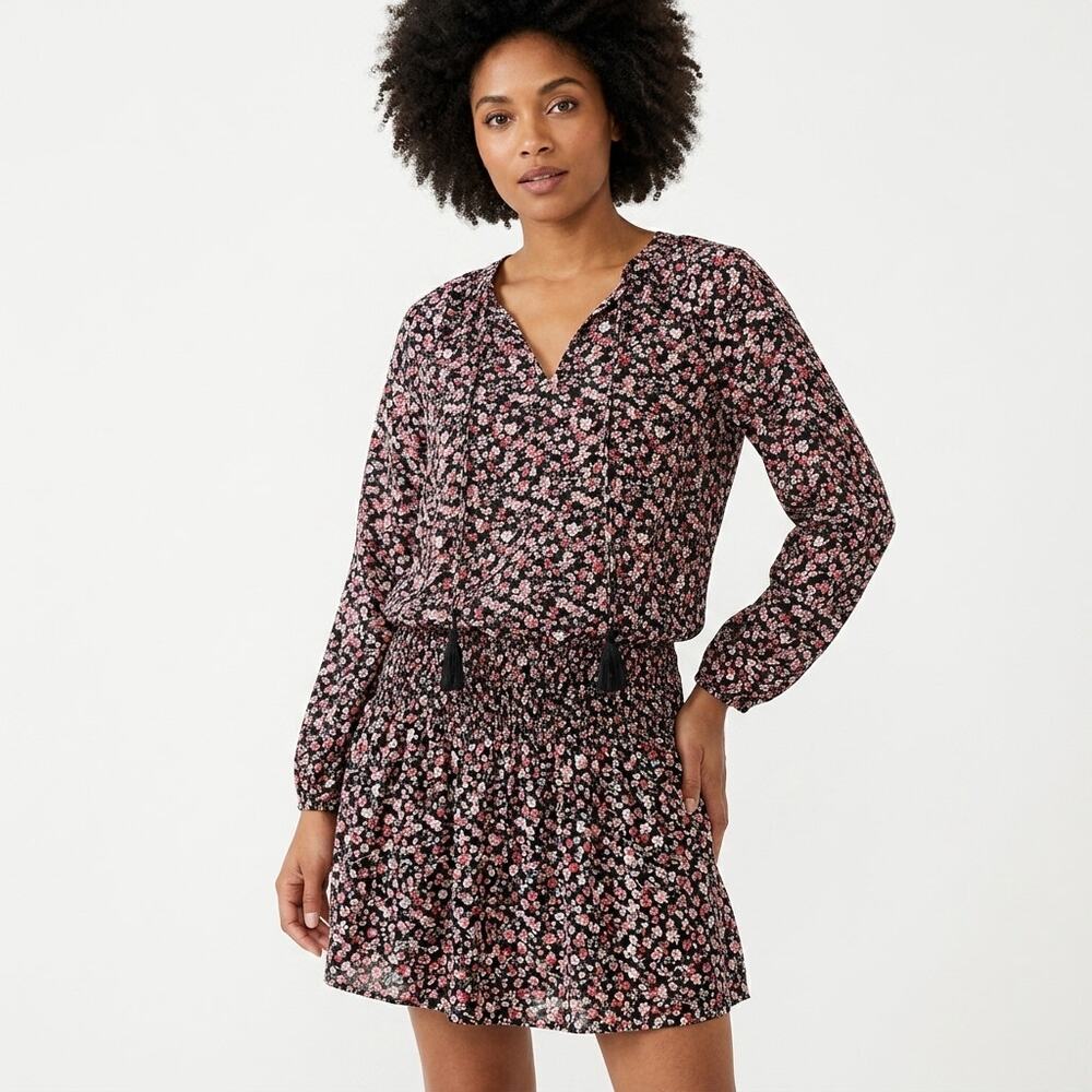 Allison Joy Black Shift Short Dress Women Size S